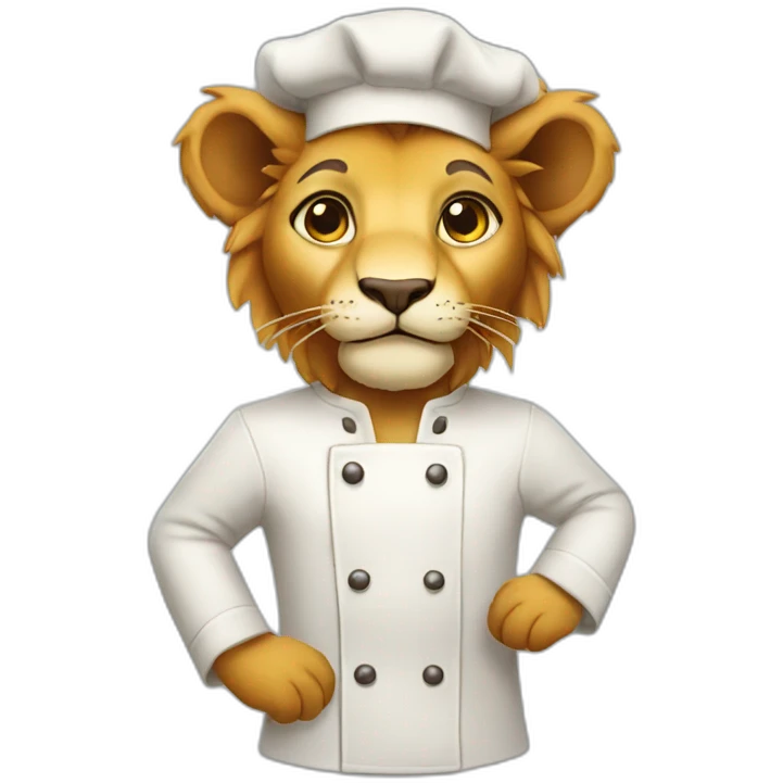 small lion cook emoji