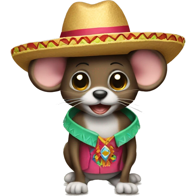 mini mouse with a sombrero  emoji