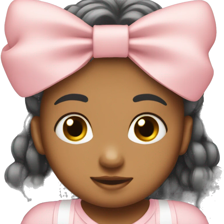 Baby pink bow emoji
