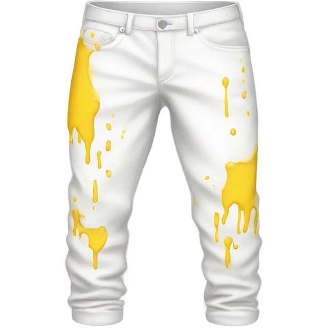 white pants with yellow stain  emoji