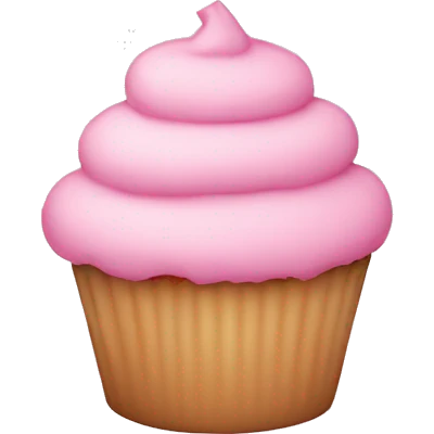 light pink cupcake emoji
