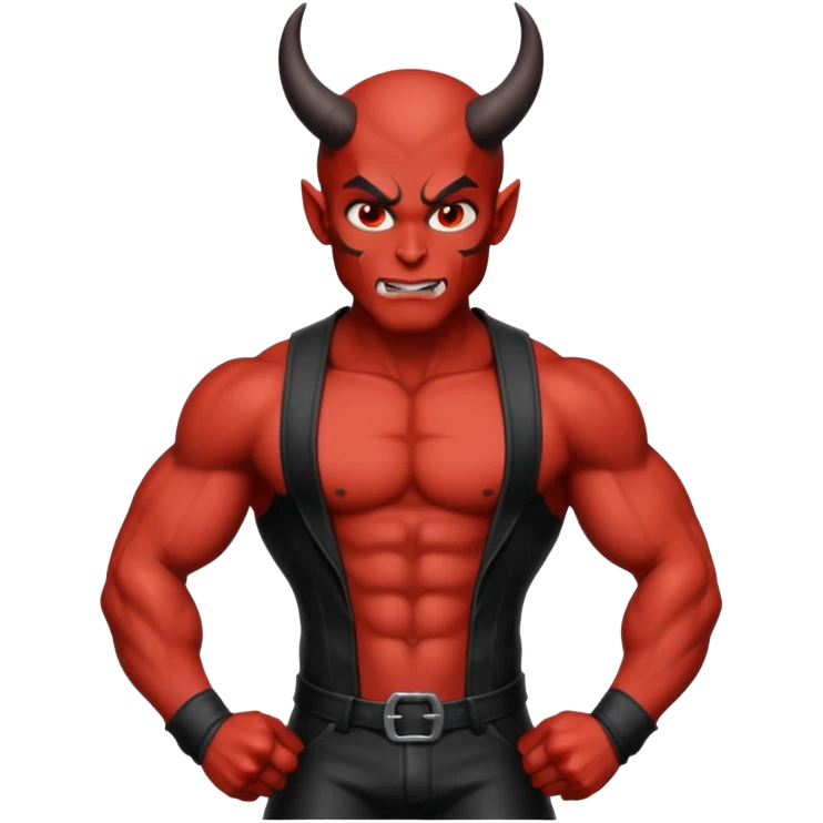 Sexy single male devil emoji