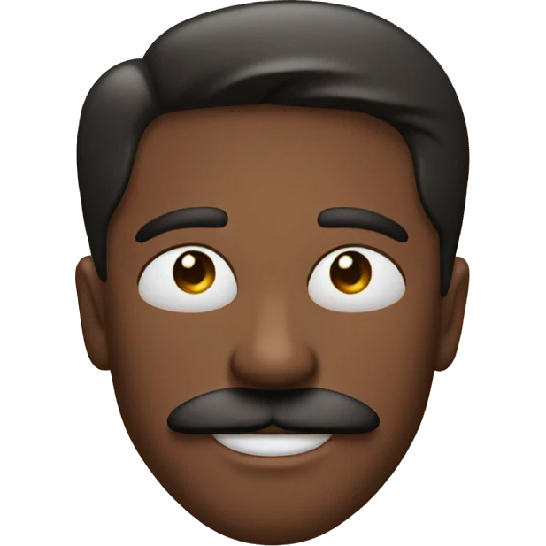man with mustache side eye and a rose between his teeth emoji