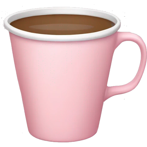 Light pink cup emoji