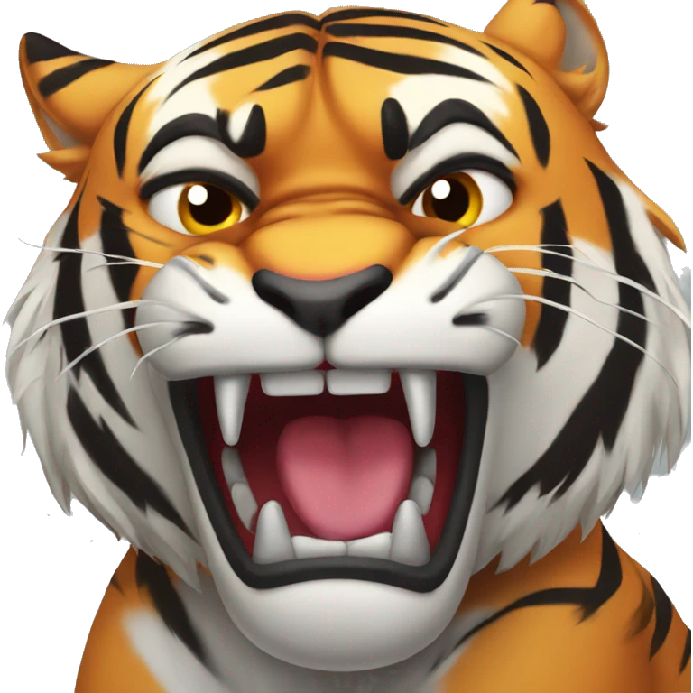 Angry tiger emoji