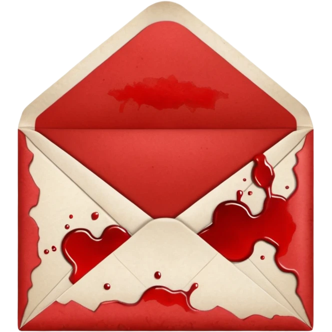 envelop blood emoji