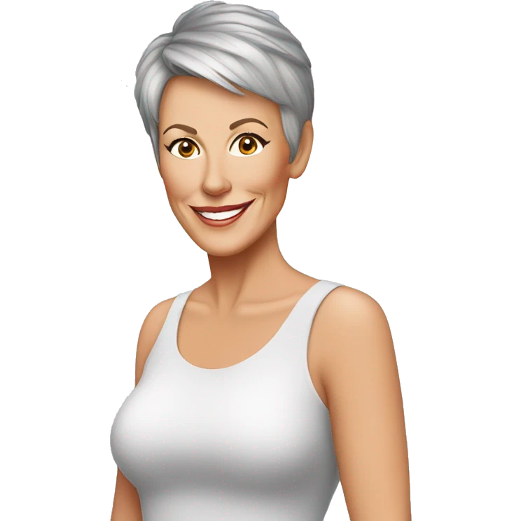 jamie lee curtis cartoon wearing tee emoji