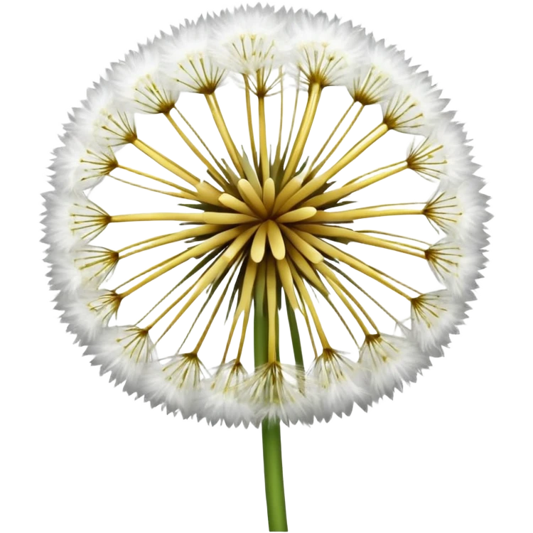 Dandelion flower emoji in white colour looks aesthetic edit better  emoji