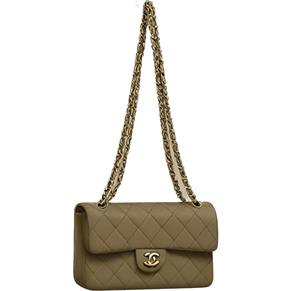 Chanel flap bag dark khaki  emoji
