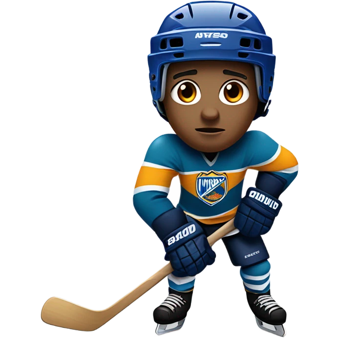 A hockey player emoji