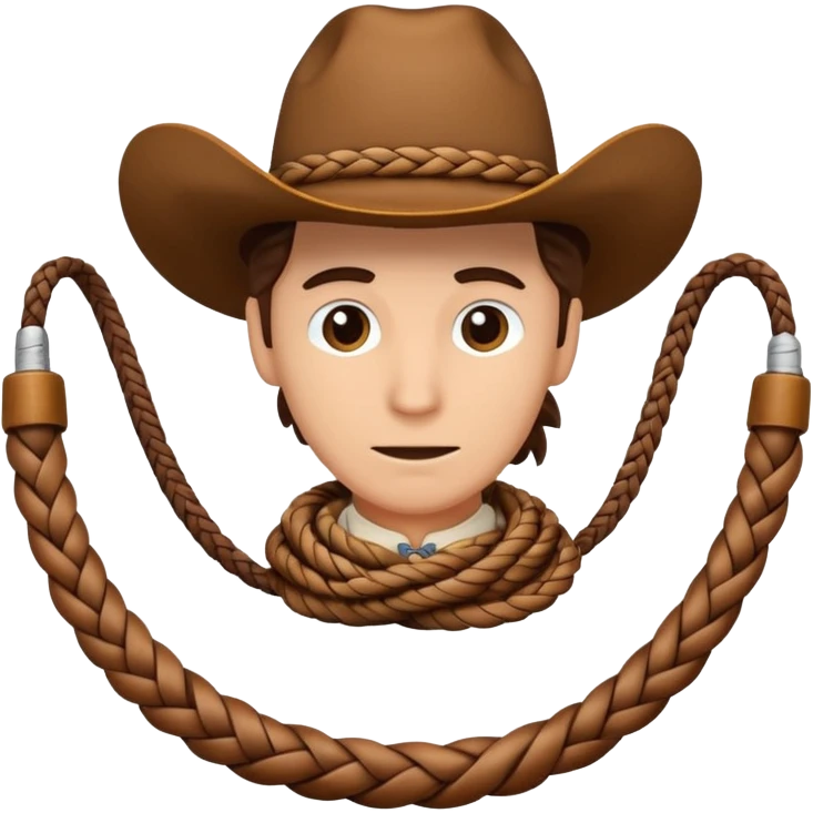 a cowboy lasso emoji