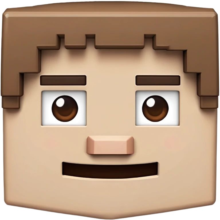 Minecraft character with a happy expression emoji