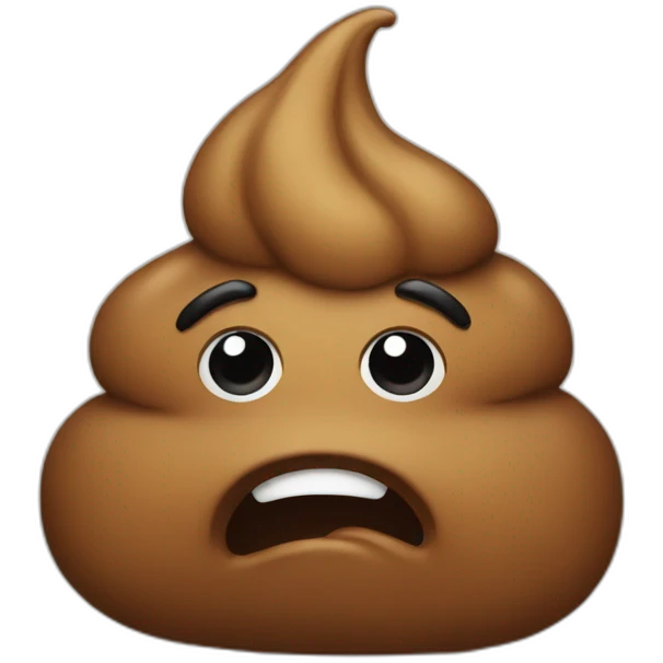 Poo saying no emoji