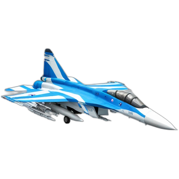 SU-33 with blue and white stripes emoji
