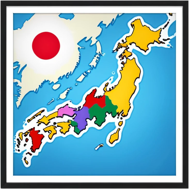 japan county map emoji