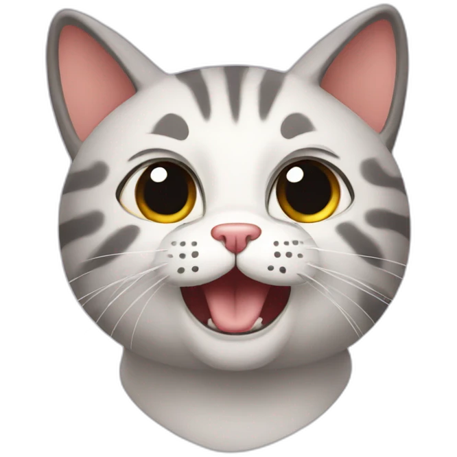 meowing cat emoji