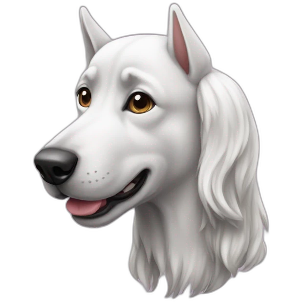 Chien sur licorne  emoji