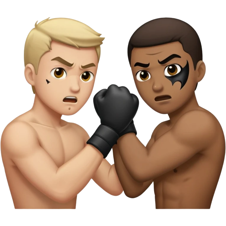 Two guys fighting emoji