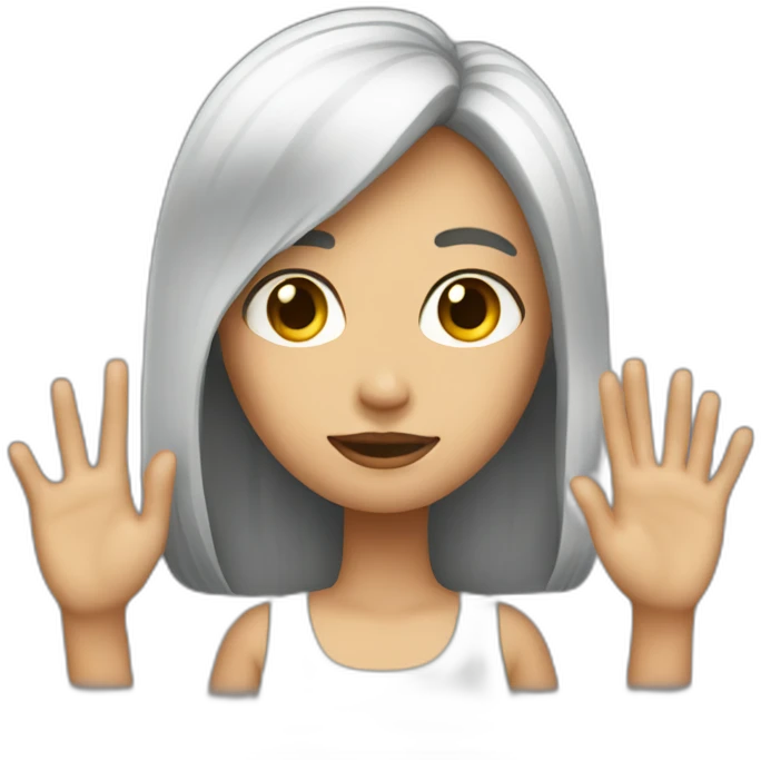 girl-with-big-hand emoji
