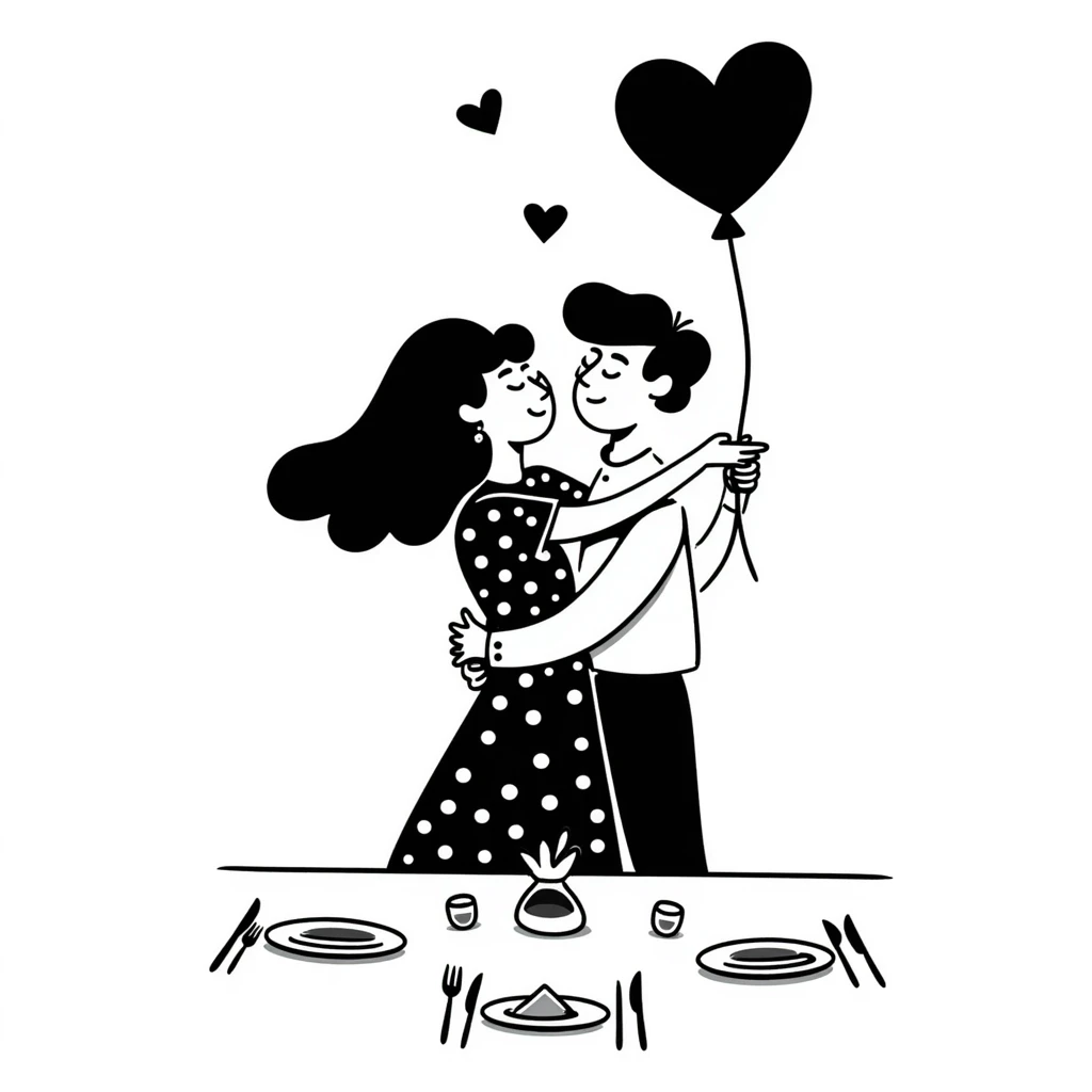 couple celebrating anniversary emoji