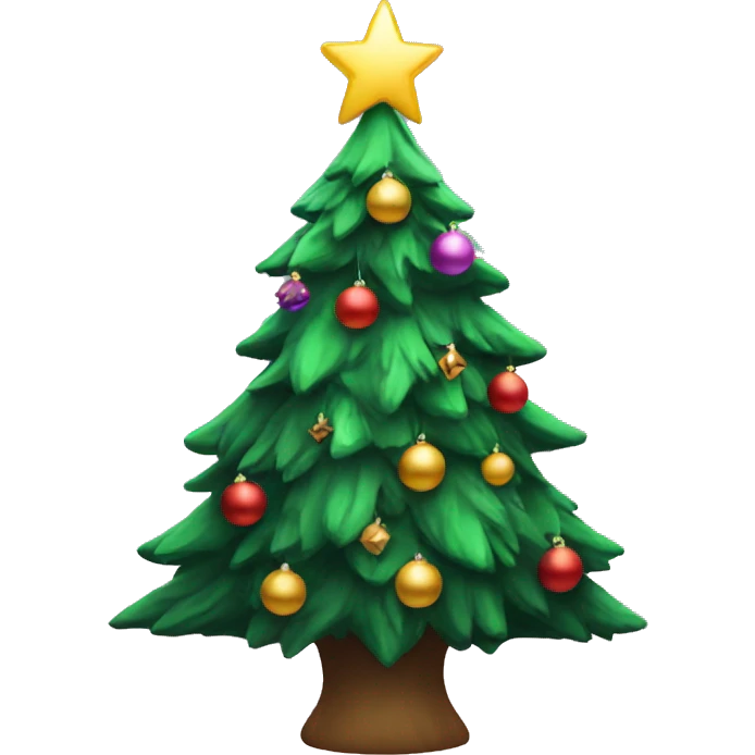 aesthetic Xmas tree emoji