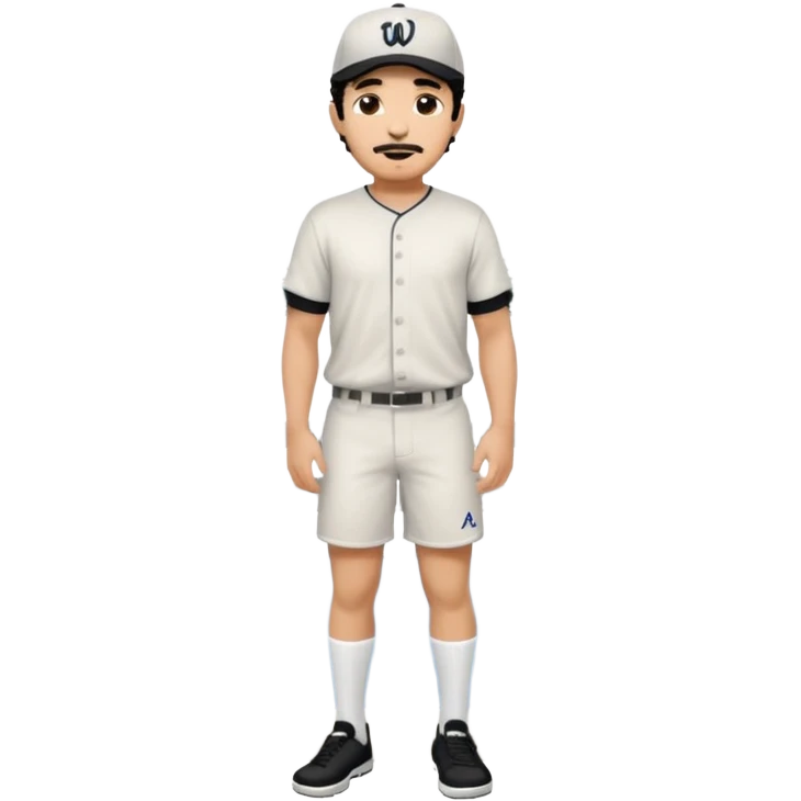 Curly hair short facial hair Washington Bridge Jersey white socks cover up the ankle legs and knees a right arm sleeve on your right arm emoji