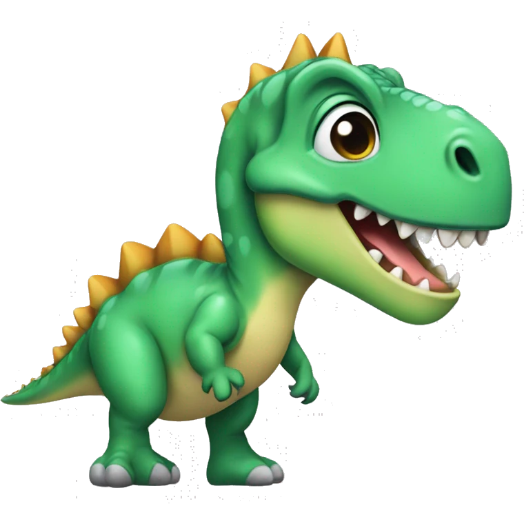 Dinosaurie med balletkjol emoji
