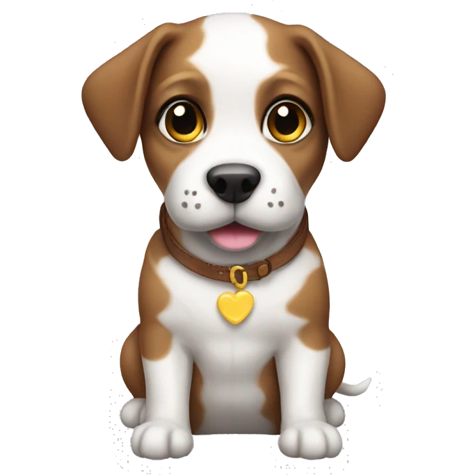 Cute dog that white  emoji