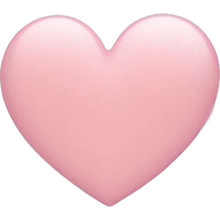 light pink heart emoji