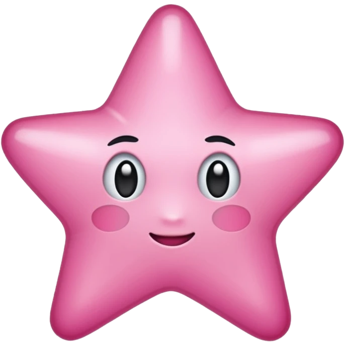 Estrela rosa  emoji