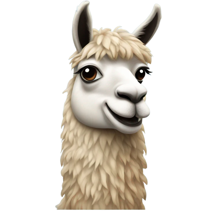 Mustache llama  emoji