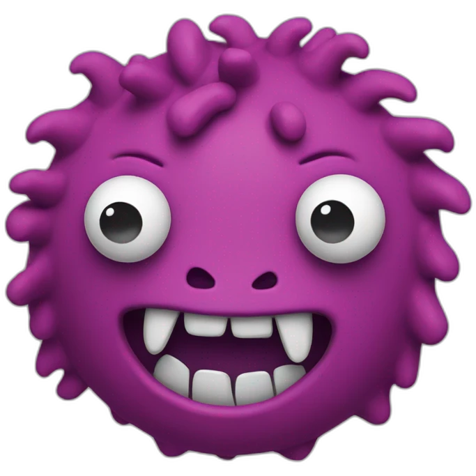 Plasticine funny Monster emoji