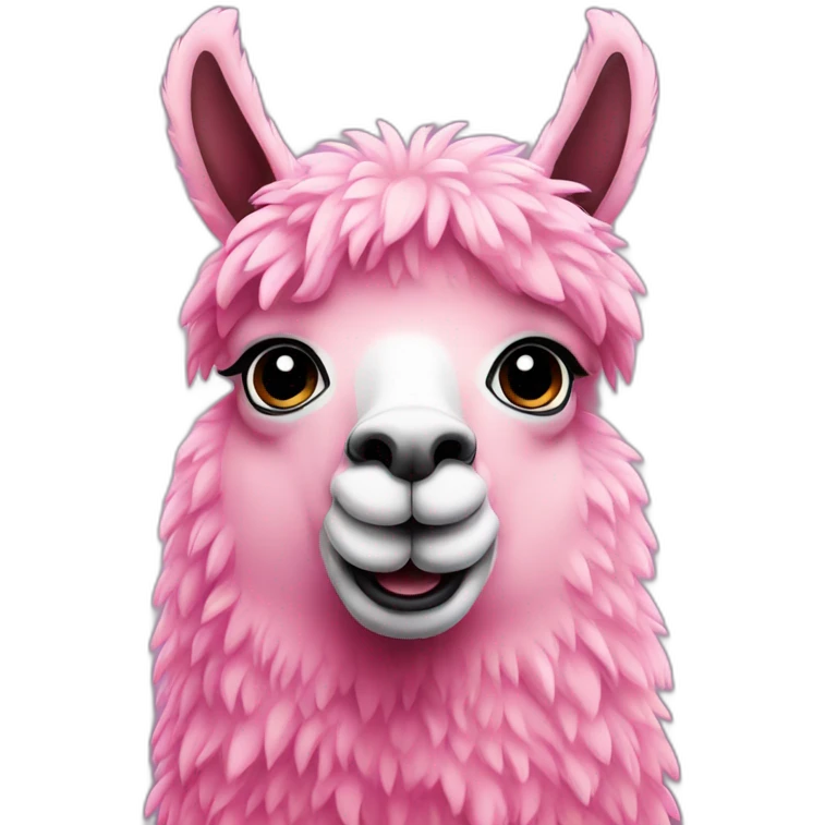 Pink llama  emoji