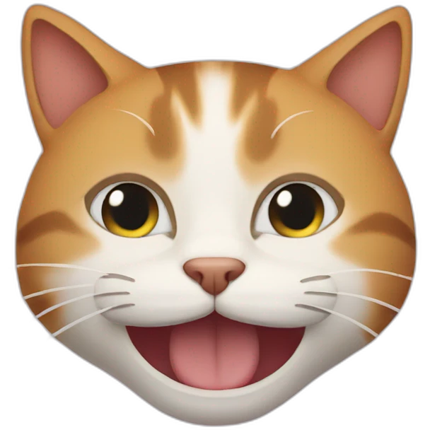Cat fake smile emoji