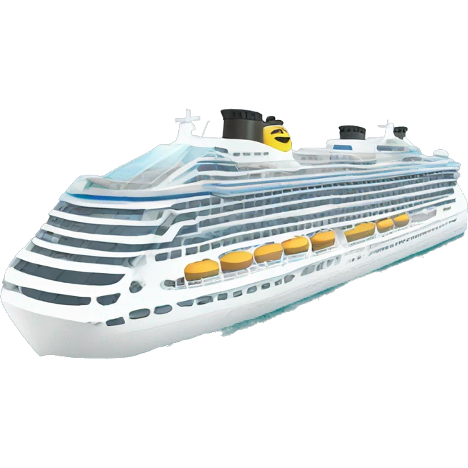 Cruise ship on water  emoji