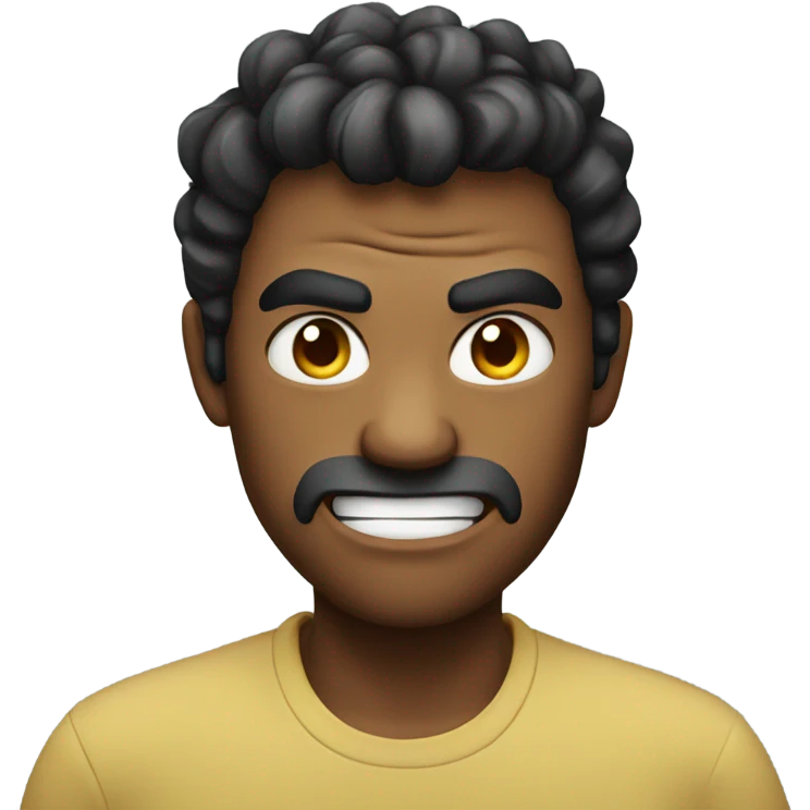 Angry smile emoji