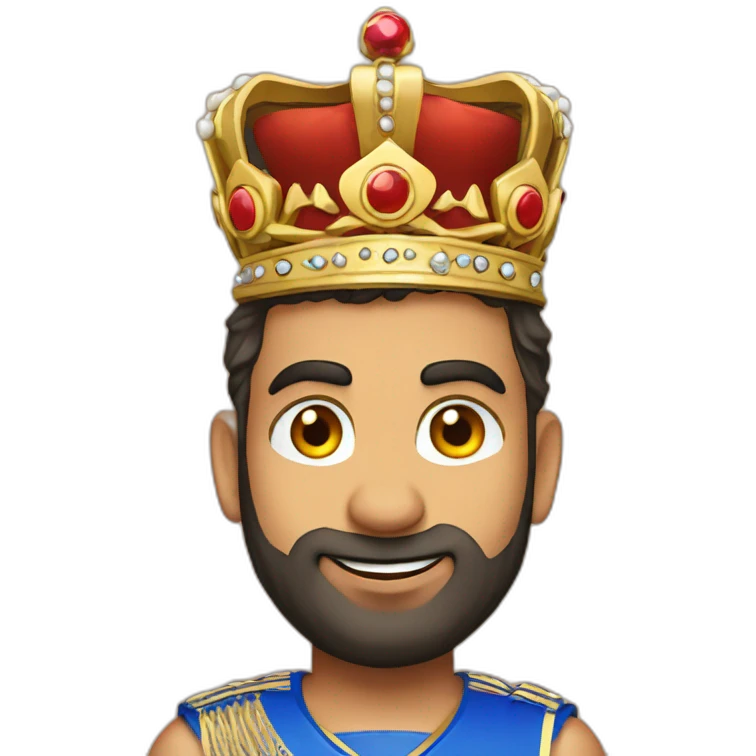 Rohit sharma with crown emoji