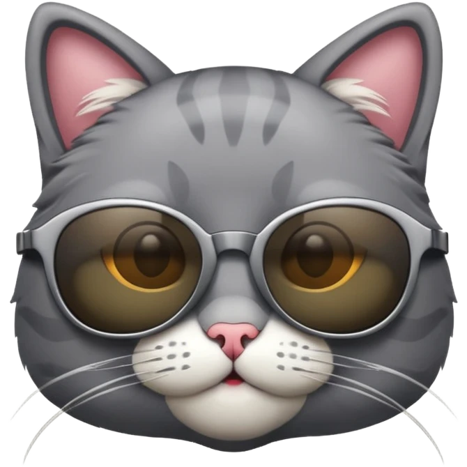 Cat wearing sunglasses emoji