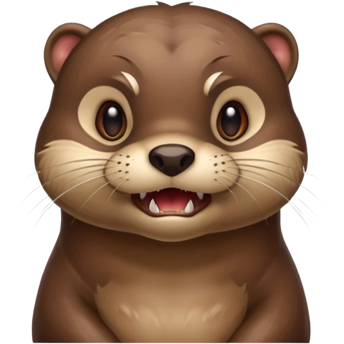 Angry otter  emoji