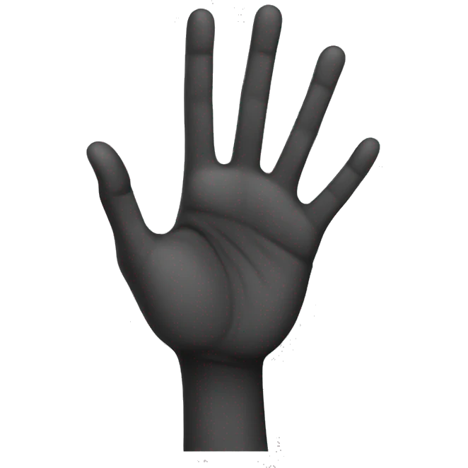 Hand with 4 fingers up emoji