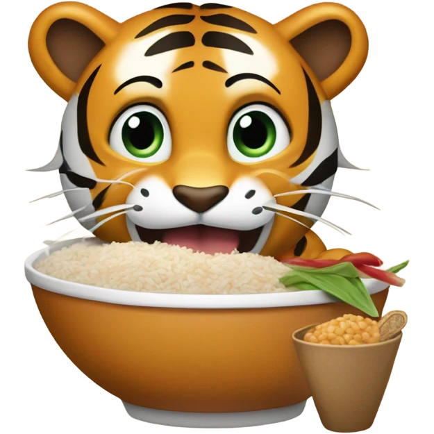 tiger eating chipotle emoji