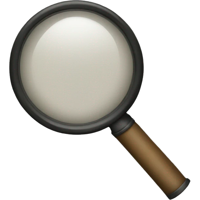 magnifying glass emoji