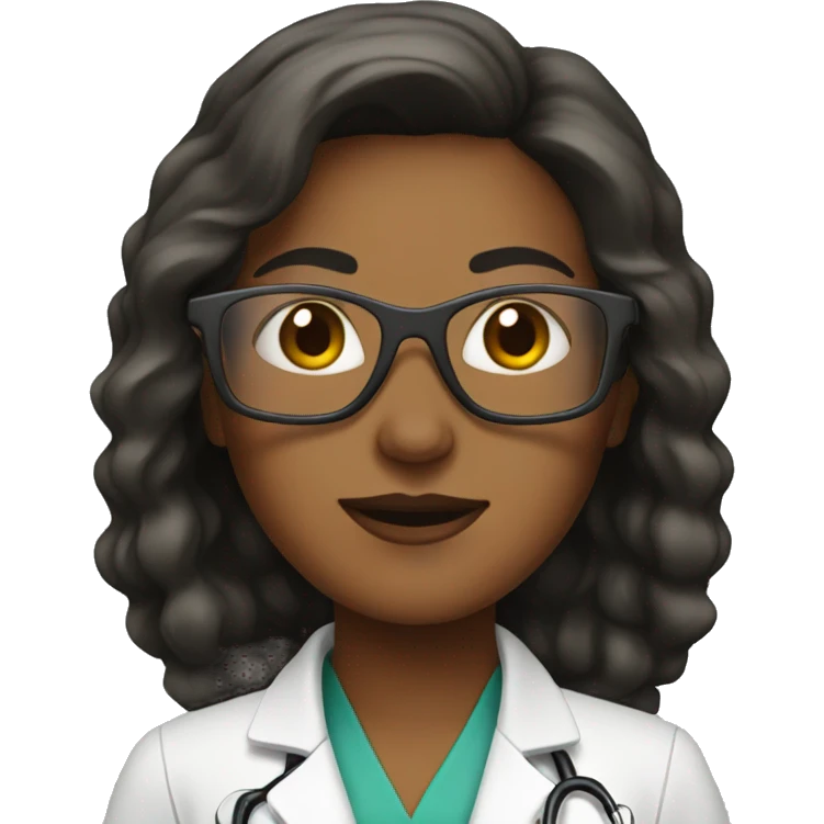 female doctor with sunglasses emoji