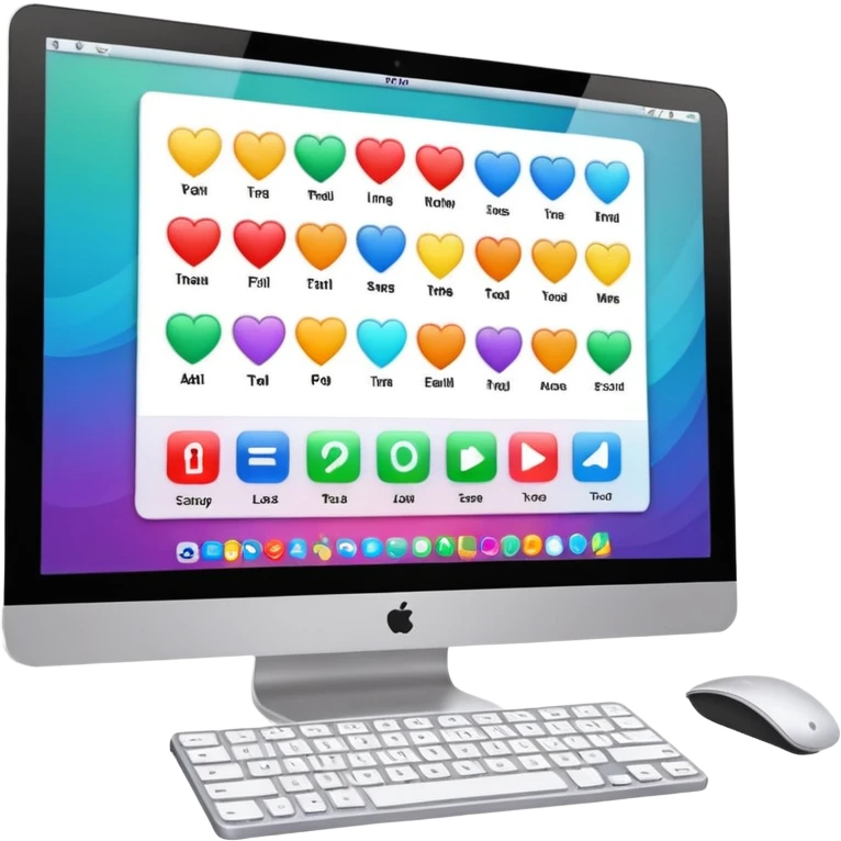 educational software, computer screen emoji