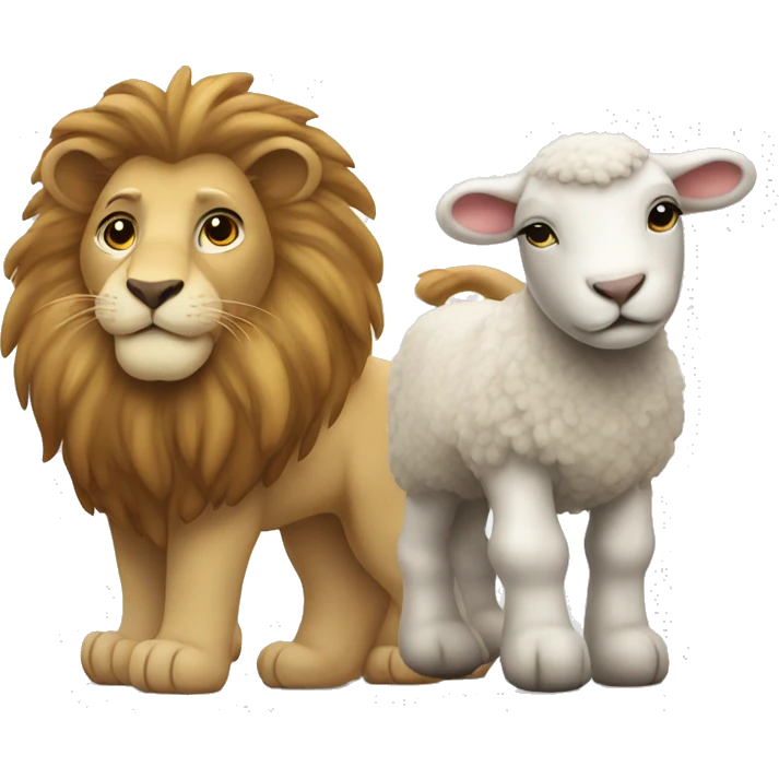 lion and lamb emoji
