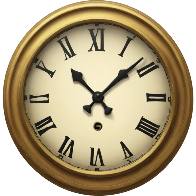 vintage clock emoji