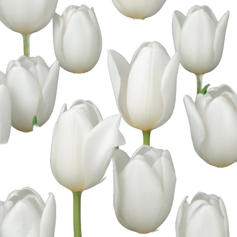 white tulip emoji