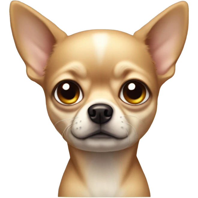 Perro chihuahua llorando emoji