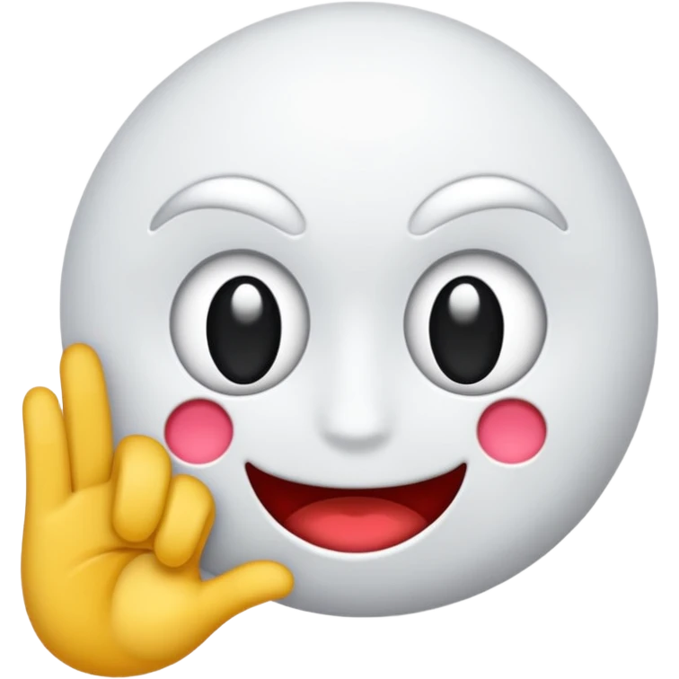 Manos de Emoji de fantasmita  haciendo señas  emoji