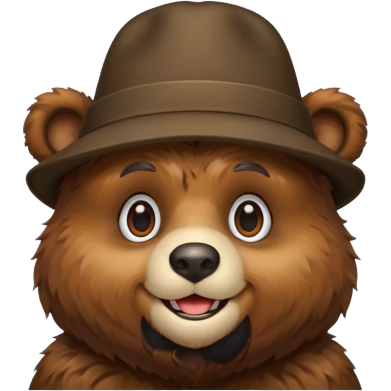 bear with hat emoji